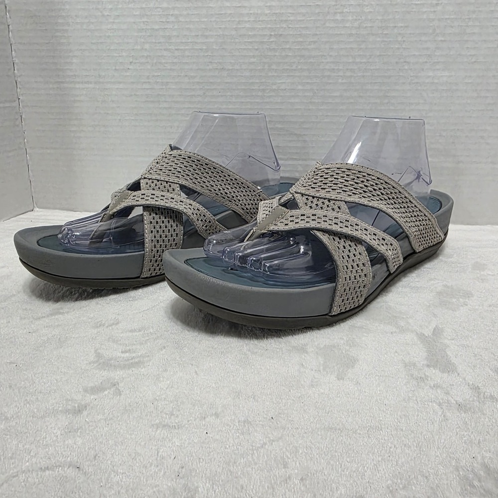 Baretraps Agatha Slide Womens‎ Size 11 Blue Gray Flip Flip